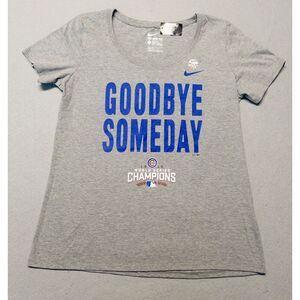 New The Nike Tee MLB Chicago Cubs World Series‎ Champions T-Shirt Womens Large